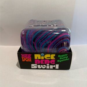 NeeDoh Nice Berg Cube Swirl - Purple, Pink, Blue